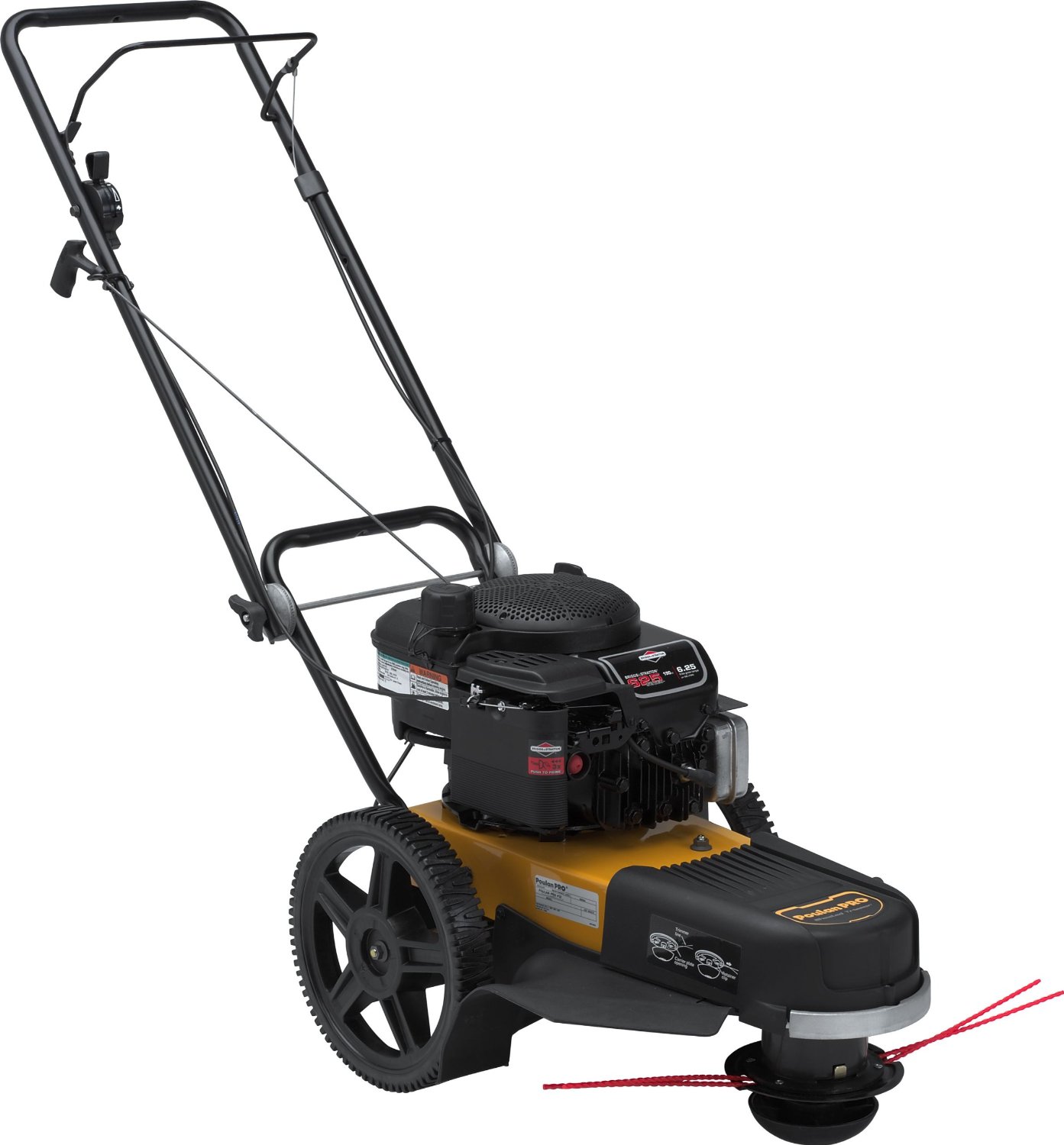 Газонокосилка с леской. Газонокосилка poulan Pro 625. Briggs & Stratton триммер колесный. Газонокосилка Champion Briggs Stratton. Briggs Stratton газонокосилка 625.